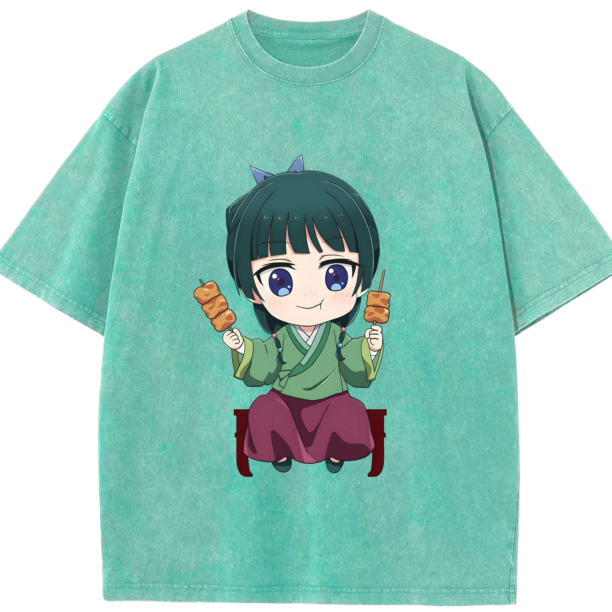 （画像用） 薬屋のひとりごと The Apothecary Diaries 綿100% ヴィンテージ風 半袖Tシャツ（フロントプリント）